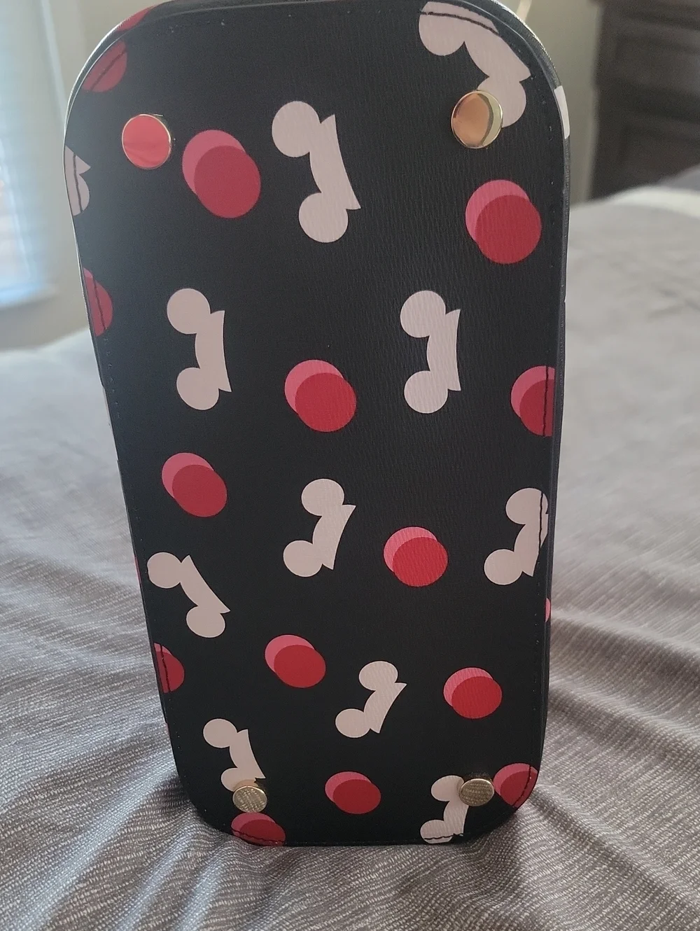 kate spade New York Minnie Mouse Black & Red Dome Satchel Brand New With Tags.
